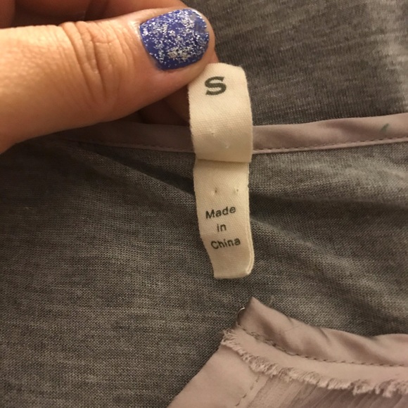 Anthropologie Tiny lace sequin dolman sleeve top - Picture 7 of 7